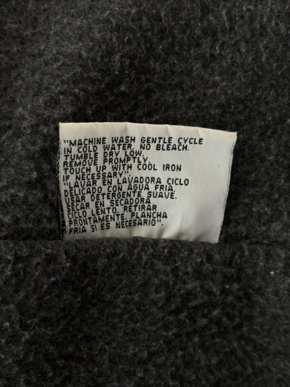 Vintage Eagles Ridge Outfitters Men's Black Hooded Utility Coat Jacket L‎ Fleece - Picture 9 of 16